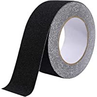 Cinta Antideslizante Seguridad Adhesiva Respaldados- 5cm × 10m Alta Tracción Fuerte Apretón Abrasivo para Escaleras…